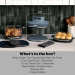 Ninja Crispi Pro Glass Air Fryer AS101 Series 6 in 1 cooking Certified Refurbished Like New