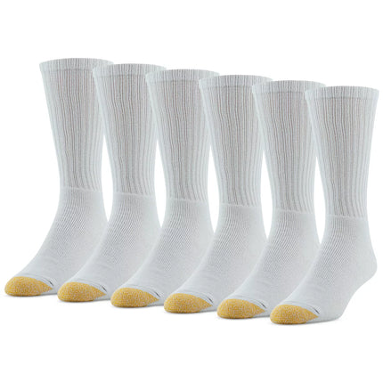 Goldtoe Casual Edition 6 Pairs Crew Socks - PremiumBrandGoods