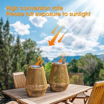Solar Lanterns, KagoLing Solar Lanterns Outdoor Waterproof Solar Lights for Outside Hanging Solar Woven Lantern Solar Lamp Lights Decoration for Garden,Yard,Patio,Porch,Trees,Lawn,Pathway, 1 Pack - PremiumBrandGoods