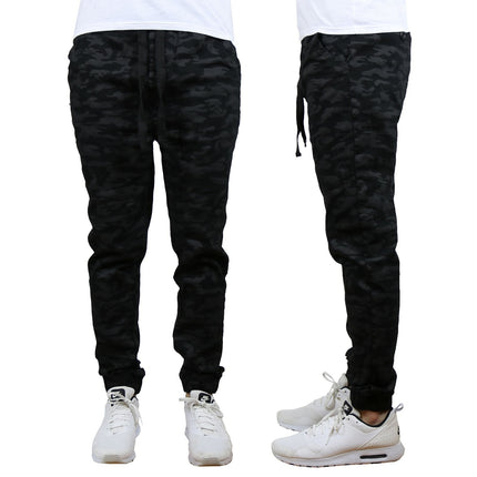 Mens Twill Stretch Jogger and Cargo Pocket Pants Chinos Work Lounge Active NEW