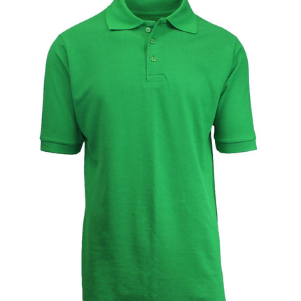 Men Heathered Polo Shirt New Standard Neck Classic NWT Uniform Lounge