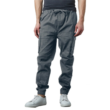 Mens Twill Stretch Jogger and Cargo Pocket Pants Chinos Work Lounge Active NEW