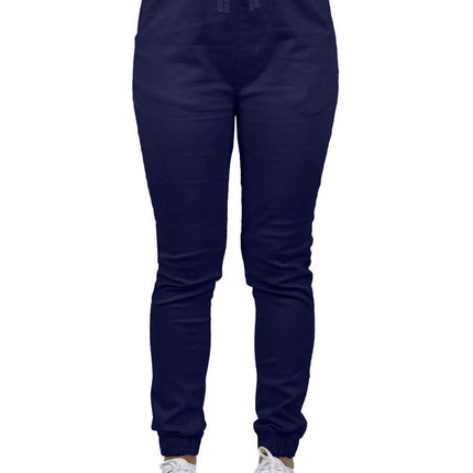 Women's Slim-Fit Cotton Twill Jogger Pants With Pockets Cotton Lounge (S-2XL)