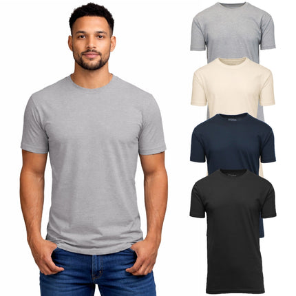 4-Pack Men's Casual Crew Neck T-Shirt Tee (S-3XL) Free Shipping
