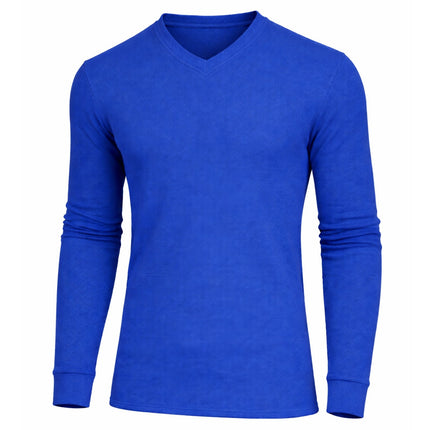 Men's Long Sleeve Waffle Thermal Shirt Tee -Crew Neck Layering Color & Size NEW