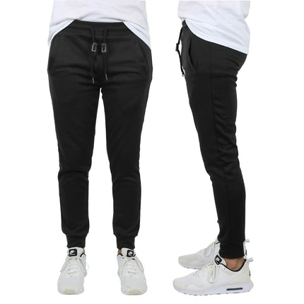 Mens Jogger Pants Sweatpants French Terry Active Gym Lounge Sleep Slim Fit NEW