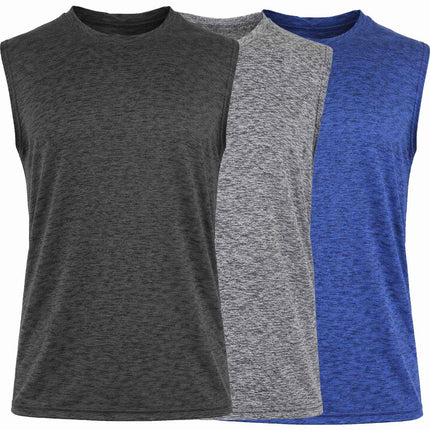 3-Pack Men's Moisture Wicking Performance Sleeveless Tee(Size-S - 3XL) Free Ship