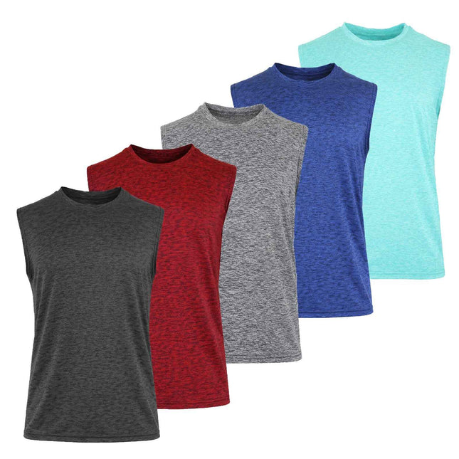 Men's Moisture Wicking Performance Sleeveless Muscle Tee (S - 3XL) Free Shipping