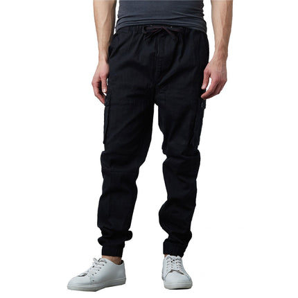 Mens Cargo Jogger Pants Sweatpants Cotton Twill Combat Stretch Active Trousers