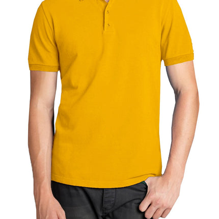 Men Heathered Polo Shirt New Standard Neck Classic NWT Uniform Lounge