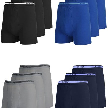 Men's Stretch Cotton Boxer Briefs (12-Pack) (Sizes: S-2XL) NWT Free Shipping