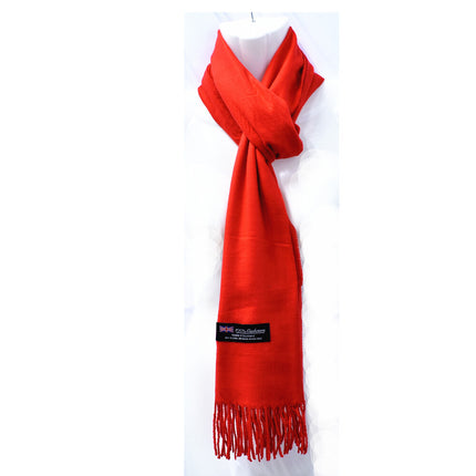 Winter Unisex Plain Solid Scarves 100% Cashmere Wool Warm Scarf Made in Scotland - PremiumBrandGoods
