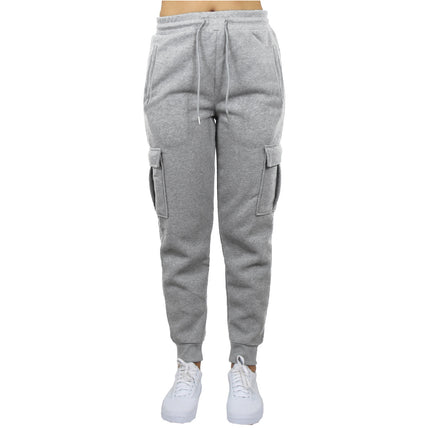 Women's Loose-Fit Fleece-Lined Cargo Jogger Sweatpants (Sizes: S-2XL) NEW
