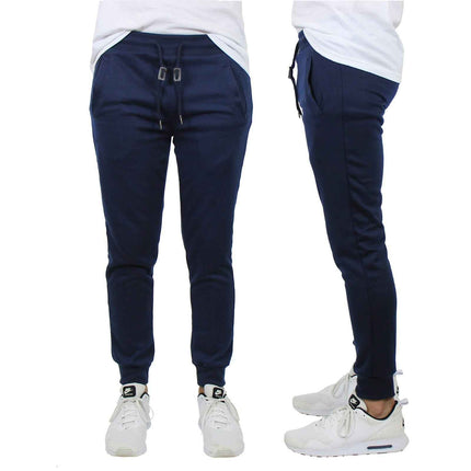 Mens Jogger Pants Sweatpants French Terry Active Gym Lounge Sleep Slim Fit NEW