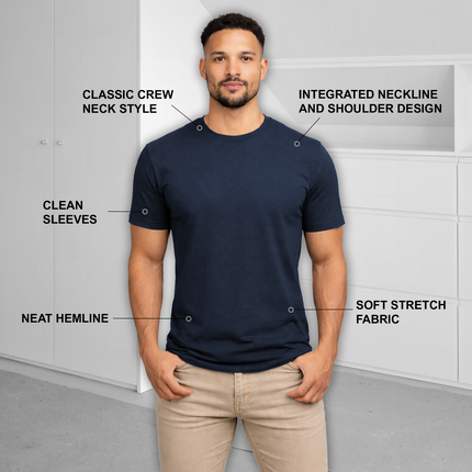 4-Pack Men's Casual Crew Neck T-Shirt Tee (S-3XL) Free Shipping