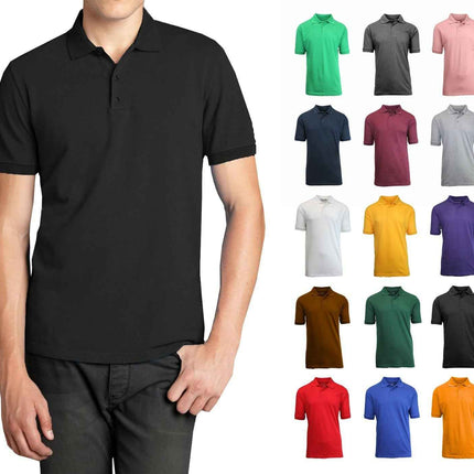 Men's Causal Cotton Polo T Shirt Jersey Short Sleeve Sport Casual Golf Fast Ship