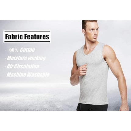 Men's 3 Pack Ribbed Tank Top Shirts Muscle Sleeveless Gym Beach Undershirt NWT