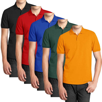 Men's Causal Cotton Polo T Shirt Jersey Short Sleeve Sport Casual Golf Fast Ship