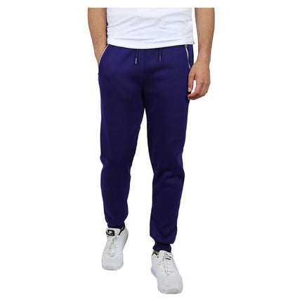 Mens Jogger Pants Sweatpants French Terry Active Gym Lounge Sleep Skinny Fit NEW