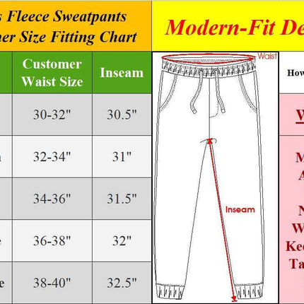 Mens Fleece Lined Active Jogger Cargo Sweatpants Pants Lounge Gym S M L XL 2XL