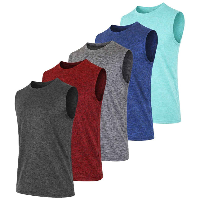 3-Pack Men's Moisture Wicking Performance Sleeveless Tee(Size-S - 3XL) Free Ship
