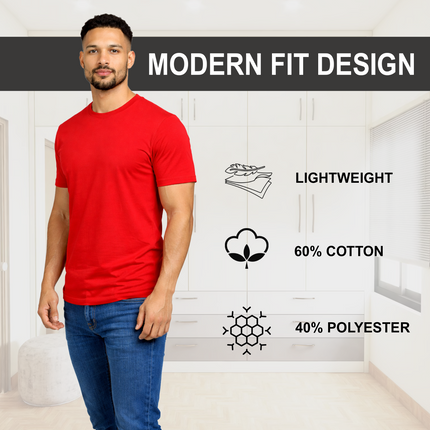 4-Pack Men's Casual Crew Neck T-Shirt Tee (S-3XL) Free Shipping