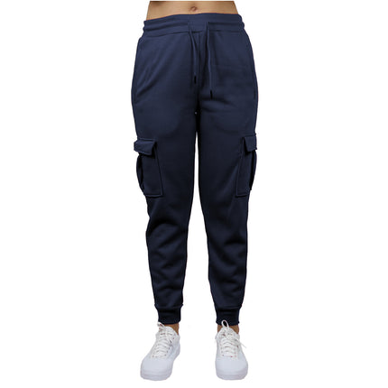 Women's Loose-Fit Fleece-Lined Cargo Jogger Sweatpants (Sizes: S-2XL) NEW