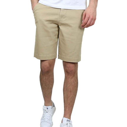 Mens Flat Front Shorts Uniform Work School Lounge Casual Twill 12-14" Inseam NWT