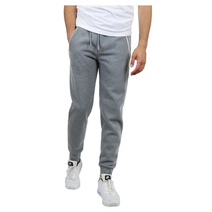 Mens Jogger Pants Sweatpants French Terry Active Gym Lounge Sleep Skinny Fit NEW