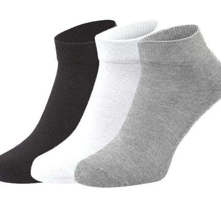 Ankle Socks Unisex Classic Premium Cotton Mens Womens Solid Low Cut Size 9-13 - PremiumBrandGoods
