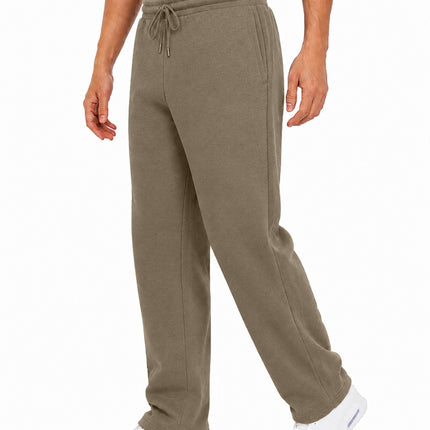 Men's Classic Heavyweight Fleece Sweatpants with Open Bottom (S-3XL) - Free Ship