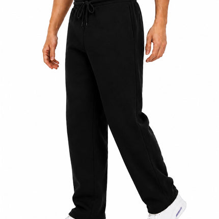 Men's Classic Heavyweight Fleece Sweatpants with Open Bottom (S-3XL) - Free Ship