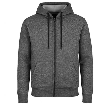 Mens Fleece-Lined Zipper Hoodie Slim-Fit Lounge Warm Jacket Sweater NEW (S-3XL)