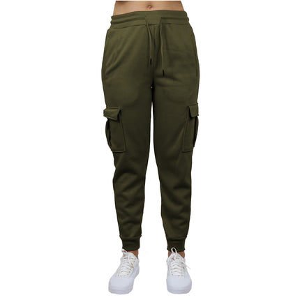 Women's Loose-Fit Fleece-Lined Cargo Jogger Sweatpants (Sizes: S-2XL) NEW