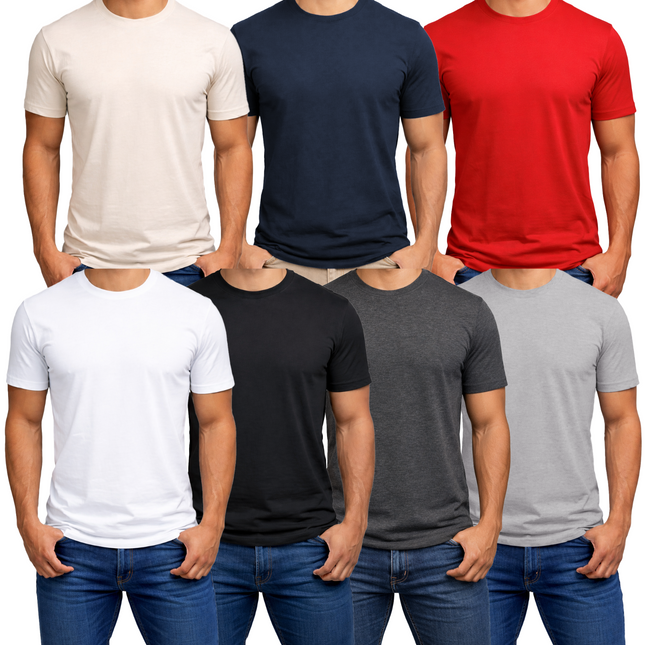 Men's Casual Crew Neck T-Shirt Tee (S-3XL) Free Shipping