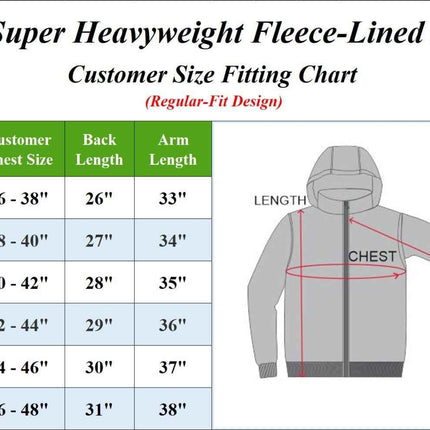 Mens Fleece-Lined Zipper Hoodie Slim-Fit Lounge Warm Jacket Sweater NEW (S-3XL)