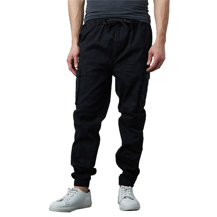 Mens Twill Stretch Jogger and Cargo Pocket Pants Chinos Work Lounge Active NEW