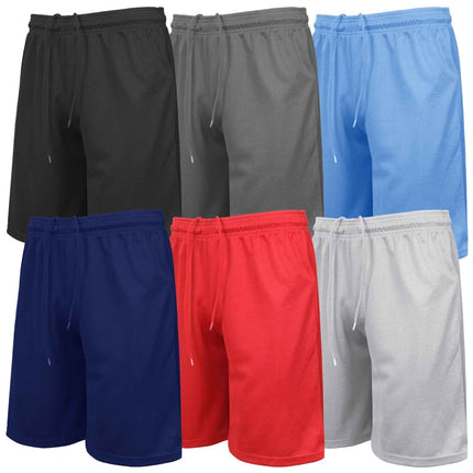 Men's 5-Pack Lightweight Breathable Moisture Wicking Mesh Shorts