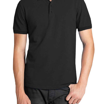 Men Heathered Polo Shirt New Standard Neck Classic NWT Uniform Lounge