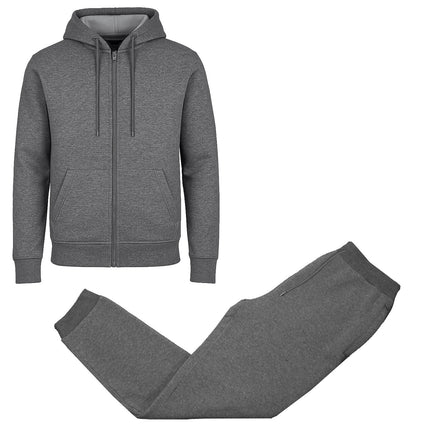 Men's Fleece Lined Hoodie & Jogger Sweatpants Set Activewear Lounge (S-2XL)