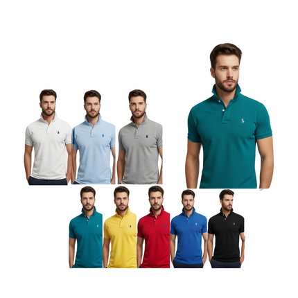 Men's 6 Pack 100% Cotton Pacific Tees Assorted Colors - PremiumBrandGoods