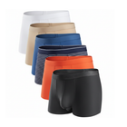 Men's 100% Cotton Boxer Briefs — 6-Pack Assorted Colors | Tag-Free | Sizes S–XL