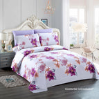 Light Lavender with Purple Flowers / Twin