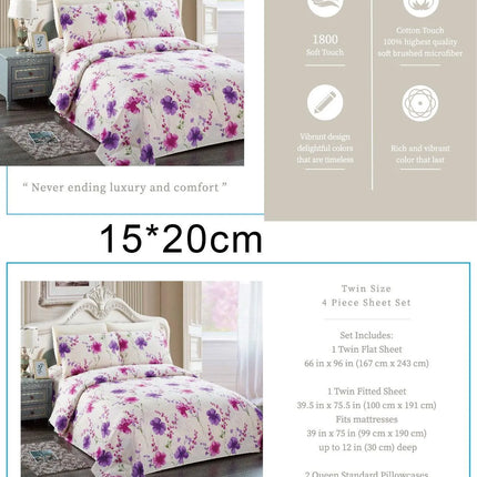 Belle Haven 6 Piece Sheet Set Bedding Sets (6 Styles) - PremiumBrandGoods