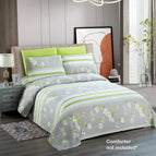 Green/Gray with White Flowers / Twin