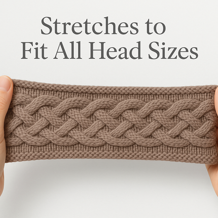 Women's Cable Knit Fuzzy Lined Winter Headbands Assorted 3 Pack - PremiumBrandGoods