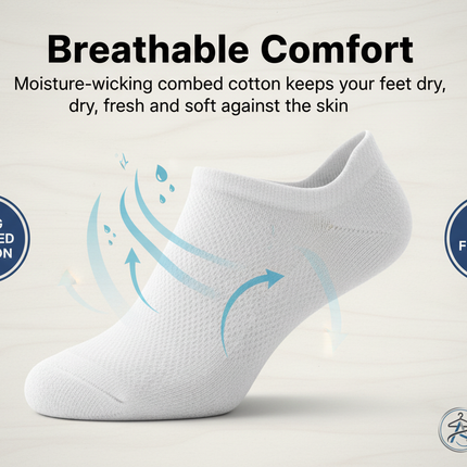 Breathable comfort moisture-wicking cotton feature