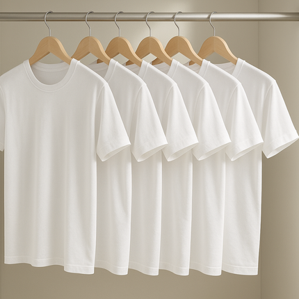Lifestyle shot - t-shirts in closet