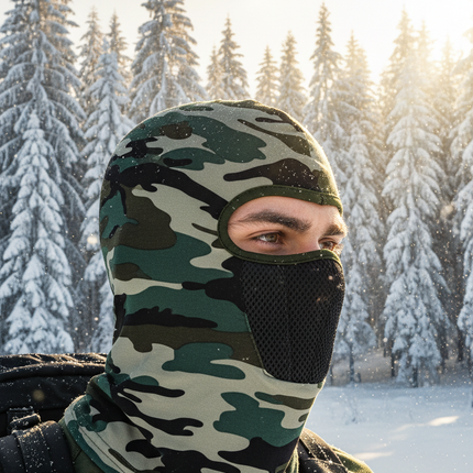 Snowy Forest Hiker