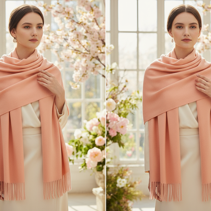 Spring Pink Scarf Look